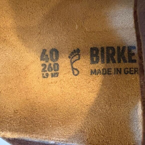 Birkenstock Gizeh Sandals Shoes Flip Flop Slip On Size 40 made in Germany Tan - Picture 10 of 11